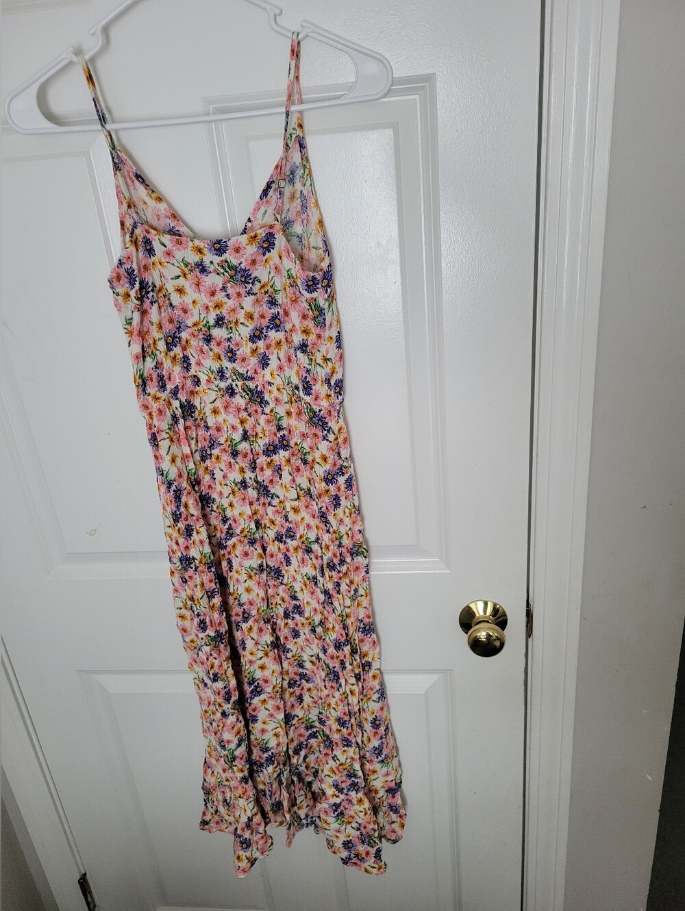 Rewind Multicolor Floral Spaghetti-Strap Dress Size S
